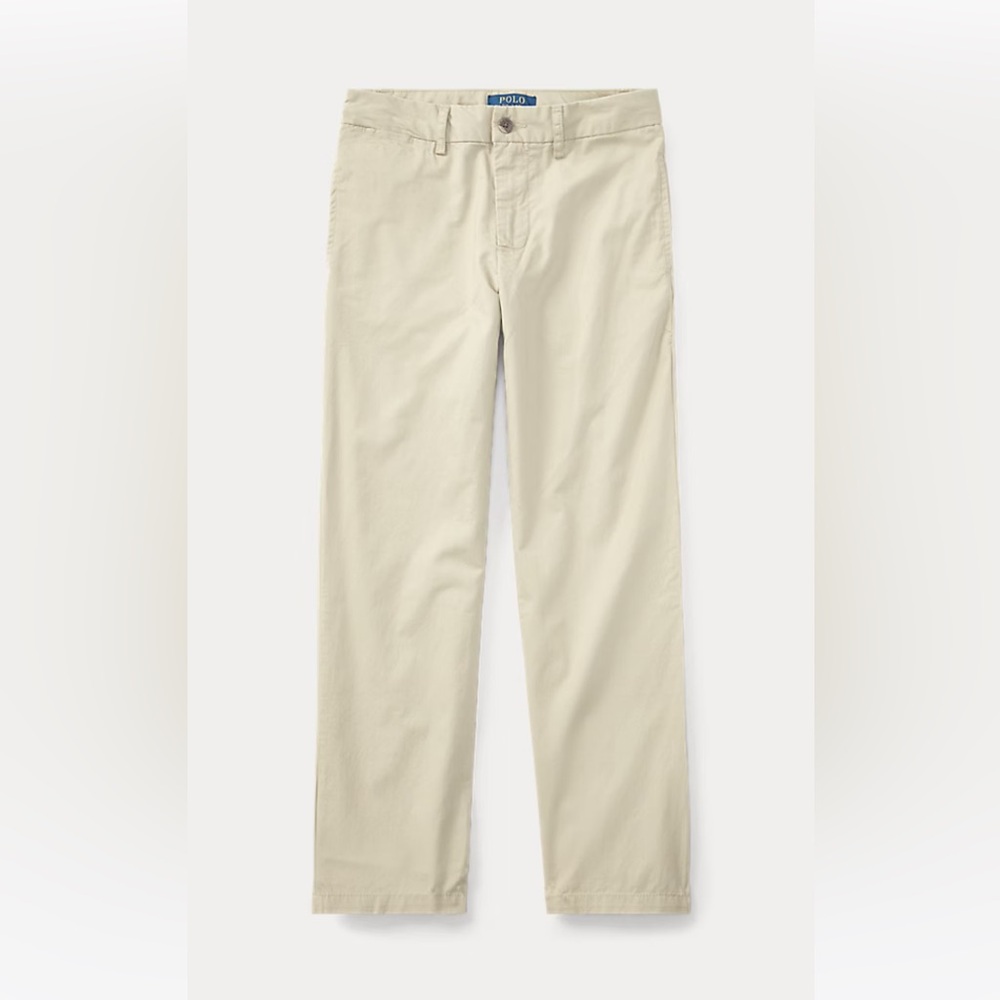 Preowned RALPH LAUREN Straight Fit Flex Abrasion Twill Khaki Pant, size 14